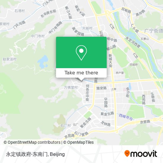 永定镇政府-东南门 map