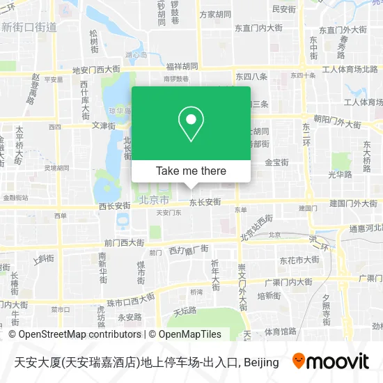 天安大厦(天安瑞嘉酒店)地上停车场-出入口 map