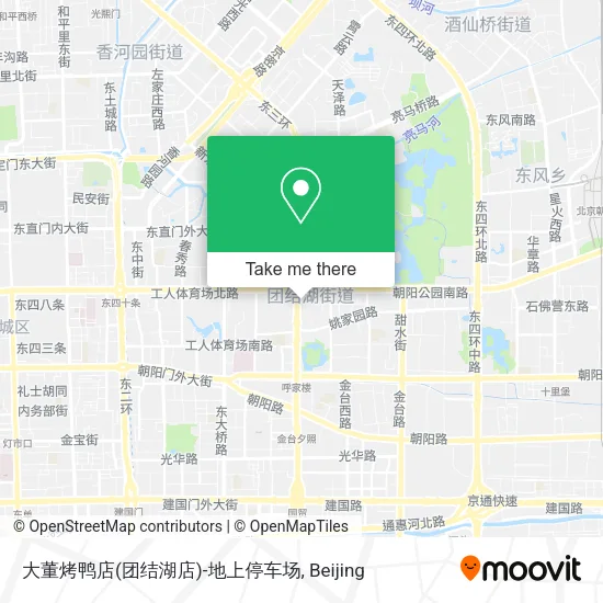 大董烤鸭店(团结湖店)-地上停车场 map