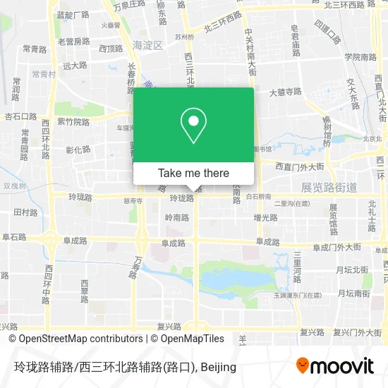 玲珑路辅路/西三环北路辅路(路口) map