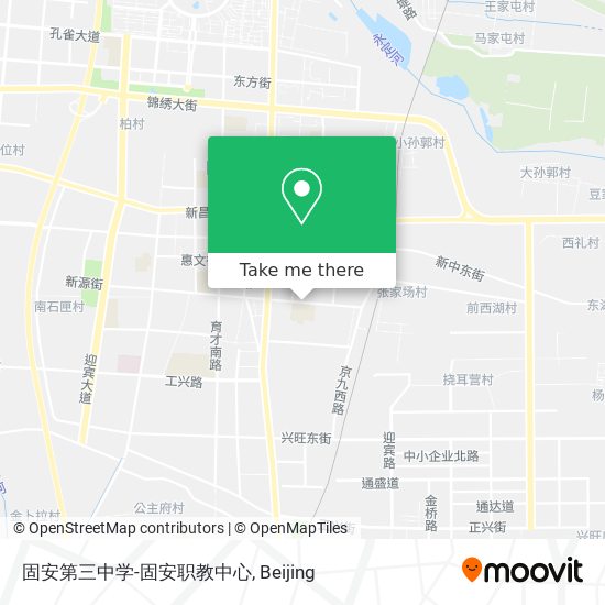 固安第三中学-固安职教中心 map