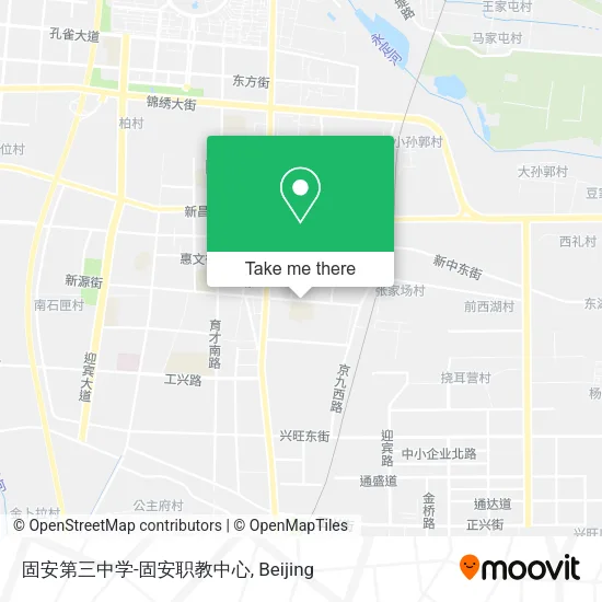 固安第三中学-固安职教中心 map