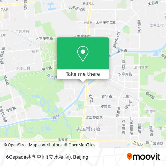 6Cspace共享空间(立水桥店) map