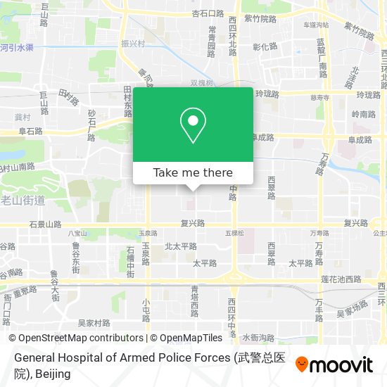 General Hospital of Armed Police Forces (武警总医院) map