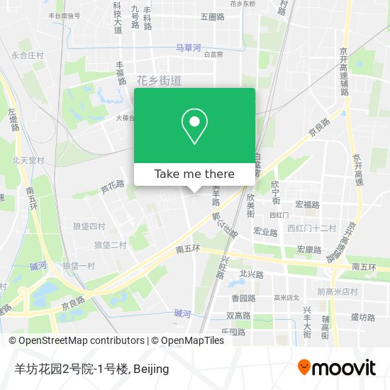 羊坊花园2号院-1号楼 map