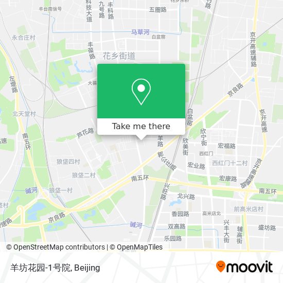 羊坊花园-1号院 map