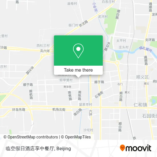 临空假日酒店享中餐厅 map