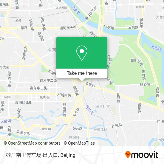 砖厂南里停车场-出入口 map