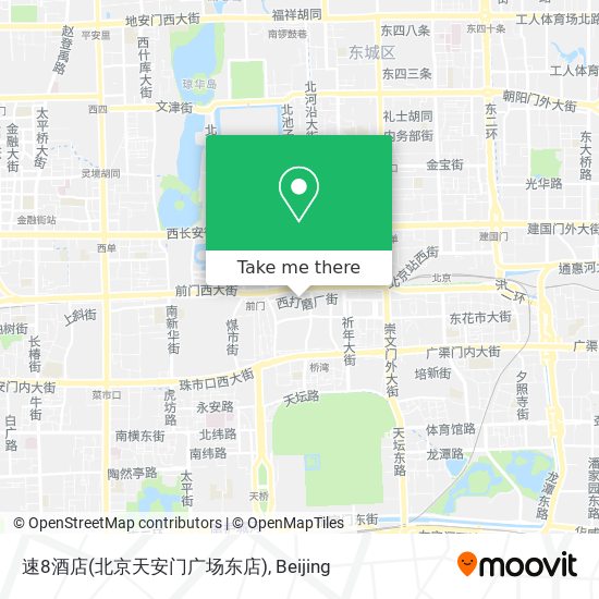 速8酒店(北京天安门广场东店) map