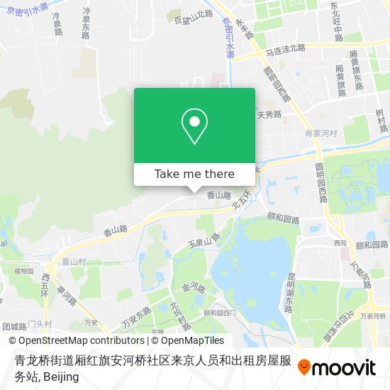 青龙桥街道厢红旗安河桥社区来京人员和出租房屋服务站 map