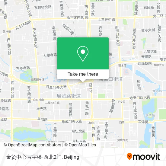 金贸中心写字楼-西北2门 map