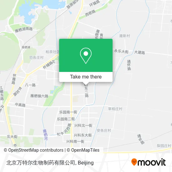 北京万特尔生物制药有限公司 map