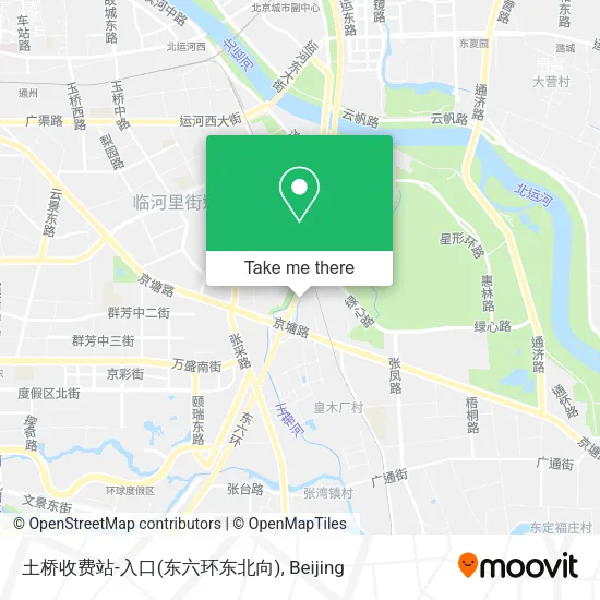 土桥收费站-入口(东六环东北向) map