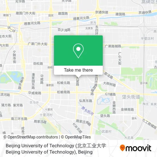 Beijing University of Technology map