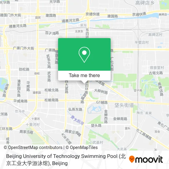 Beijing University of Technology Swimming Pool (北京工业大学游泳馆) map