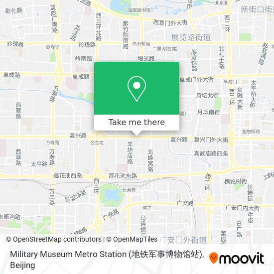 Military Museum Metro Station (地铁军事博物馆站) map