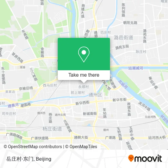 岳庄村-东门 map