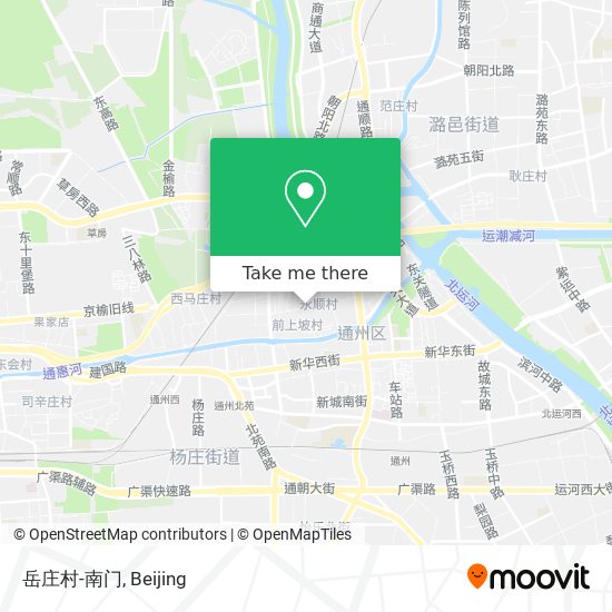 岳庄村-南门 map