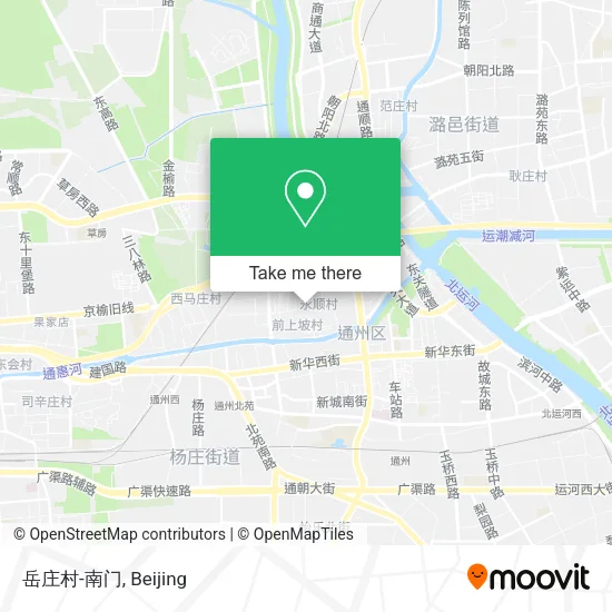 岳庄村-南门 map