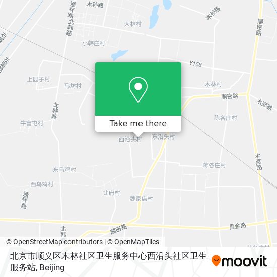 北京市顺义区木林社区卫生服务中心西沿头社区卫生服务站 map