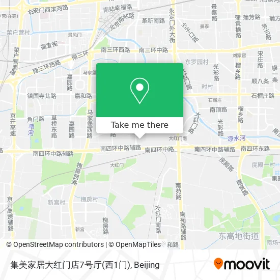 集美家居大红门店7号厅(西1门) map