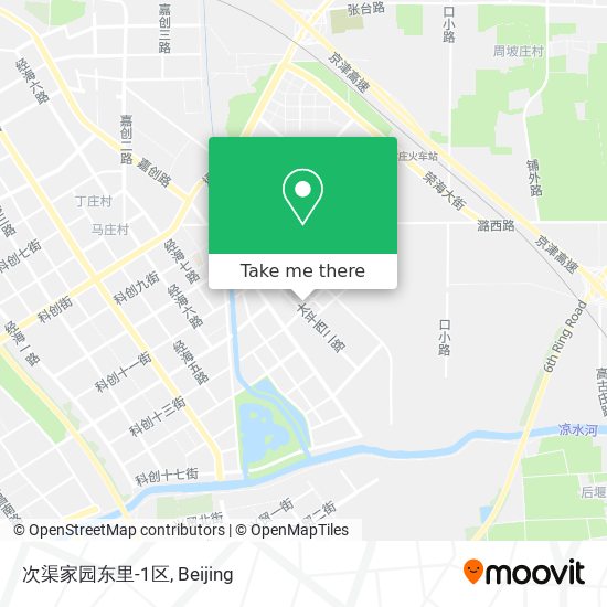 次渠家园东里-1区 map