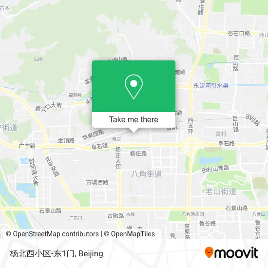 杨北西小区-东1门 map