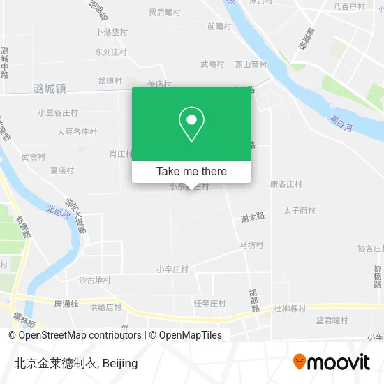 北京金莱德制衣 map