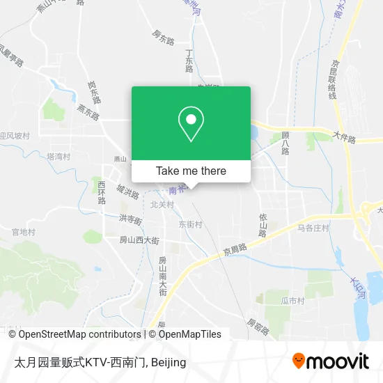 太月园量贩式KTV-西南门 map