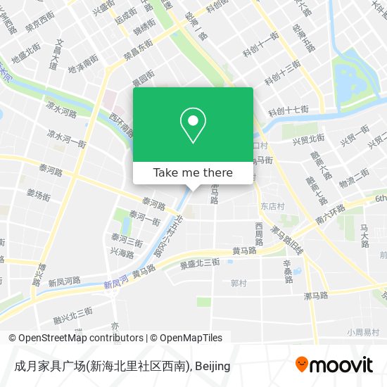 成月家具广场(新海北里社区西南) map