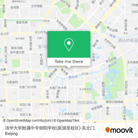 清华大学附属中学朝阳学校(新源里校区)-东北门 map