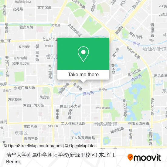 清华大学附属中学朝阳学校(新源里校区)-东北门 map