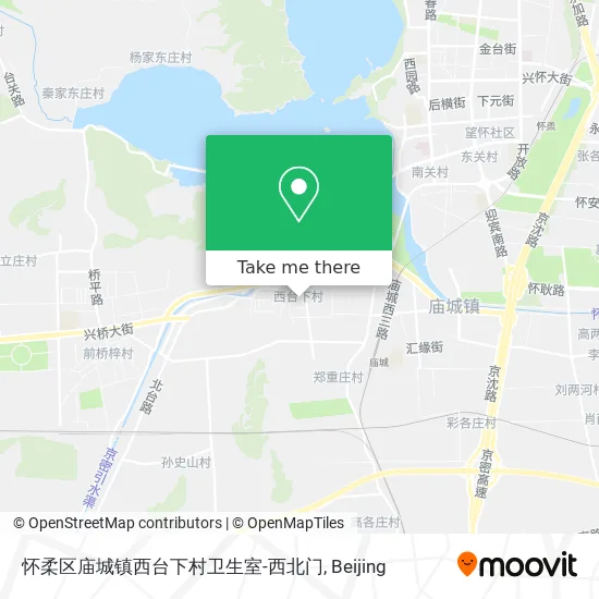怀柔区庙城镇西台下村卫生室-西北门 map