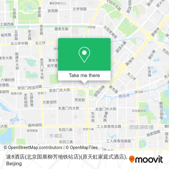 速8酒店(北京国展柳芳地铁站店)(原天虹家庭式酒店) map