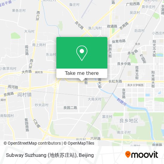 Subway Suzhuang (地铁苏庄站) map