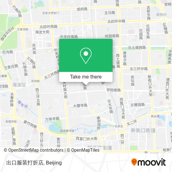 出口服装打折店 map