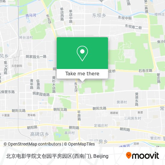 北京电影学院文创园平房园区(西南门) map