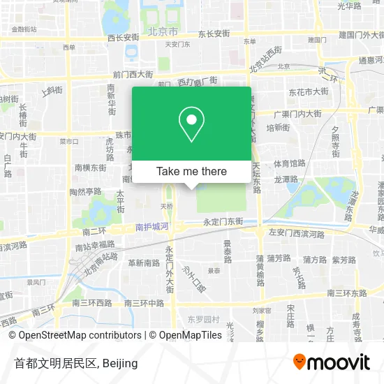 首都文明居民区 map