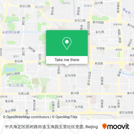 中共海定区田村路街道玉海园五里社区党委 map