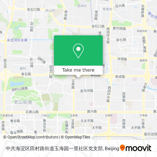 中共海淀区田村路街道玉海园一里社区党支部 map