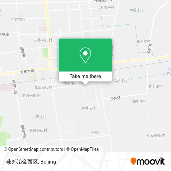 燕郊冶金西区 map
