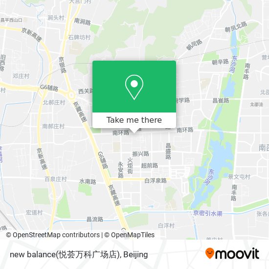 new balance(悦荟万科广场店) map