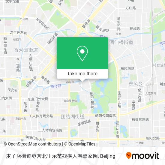 麦子店街道枣营北里示范残疾人温馨家园 map