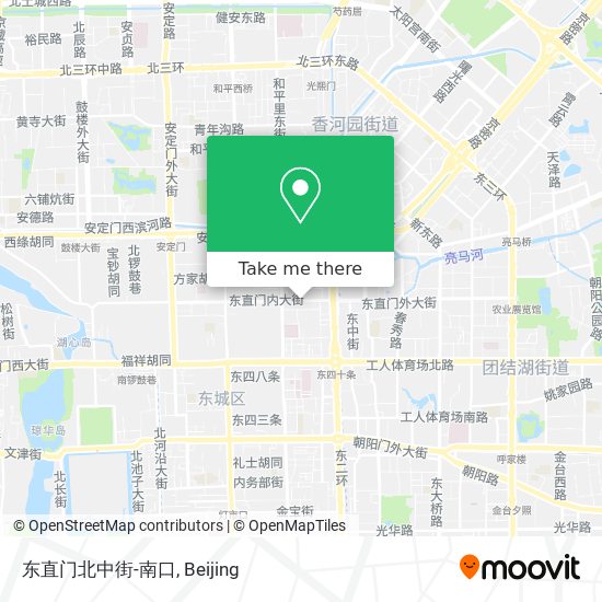 东直门北中街-南口 map
