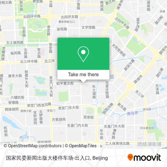 国家民委新闻出版大楼停车场-出入口 map