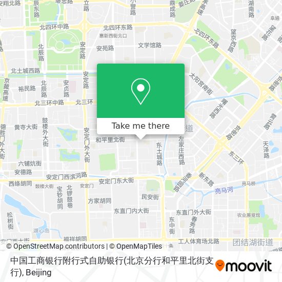 中国工商银行附行式自助银行(北京分行和平里北街支行) map
