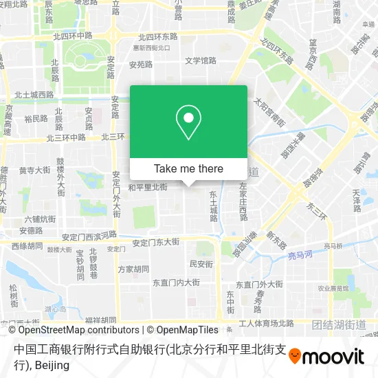 中国工商银行附行式自助银行(北京分行和平里北街支行) map
