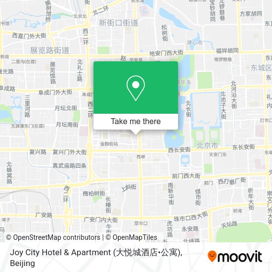 Joy City Hotel & Apartment (大悦城酒店•公寓) map