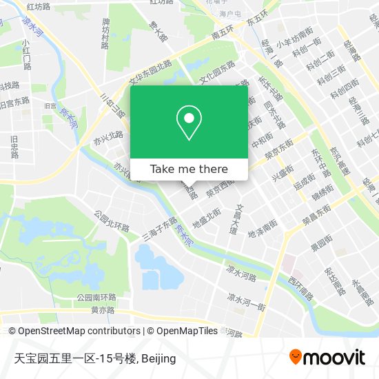 天宝园五里一区-15号楼 map