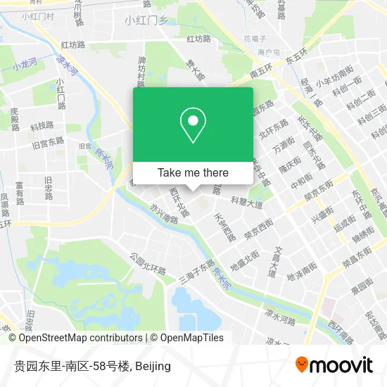 贵园东里-南区-58号楼 map